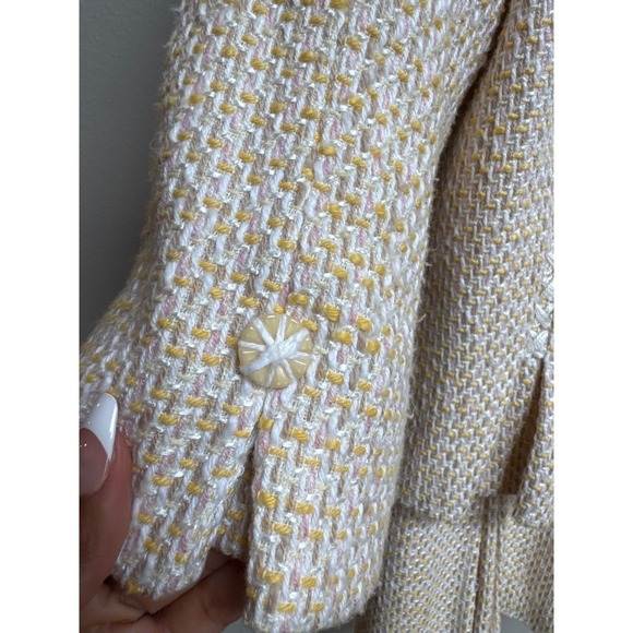 Kay Unger NY Women Tweed Skirt Suit Set 16 Church Wedding Old Money Quiet Luxury - Picture 9 of 16